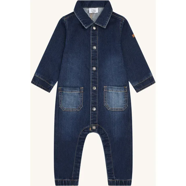 Hust & Claire HCMars Dark Denim buksedragt baby blå