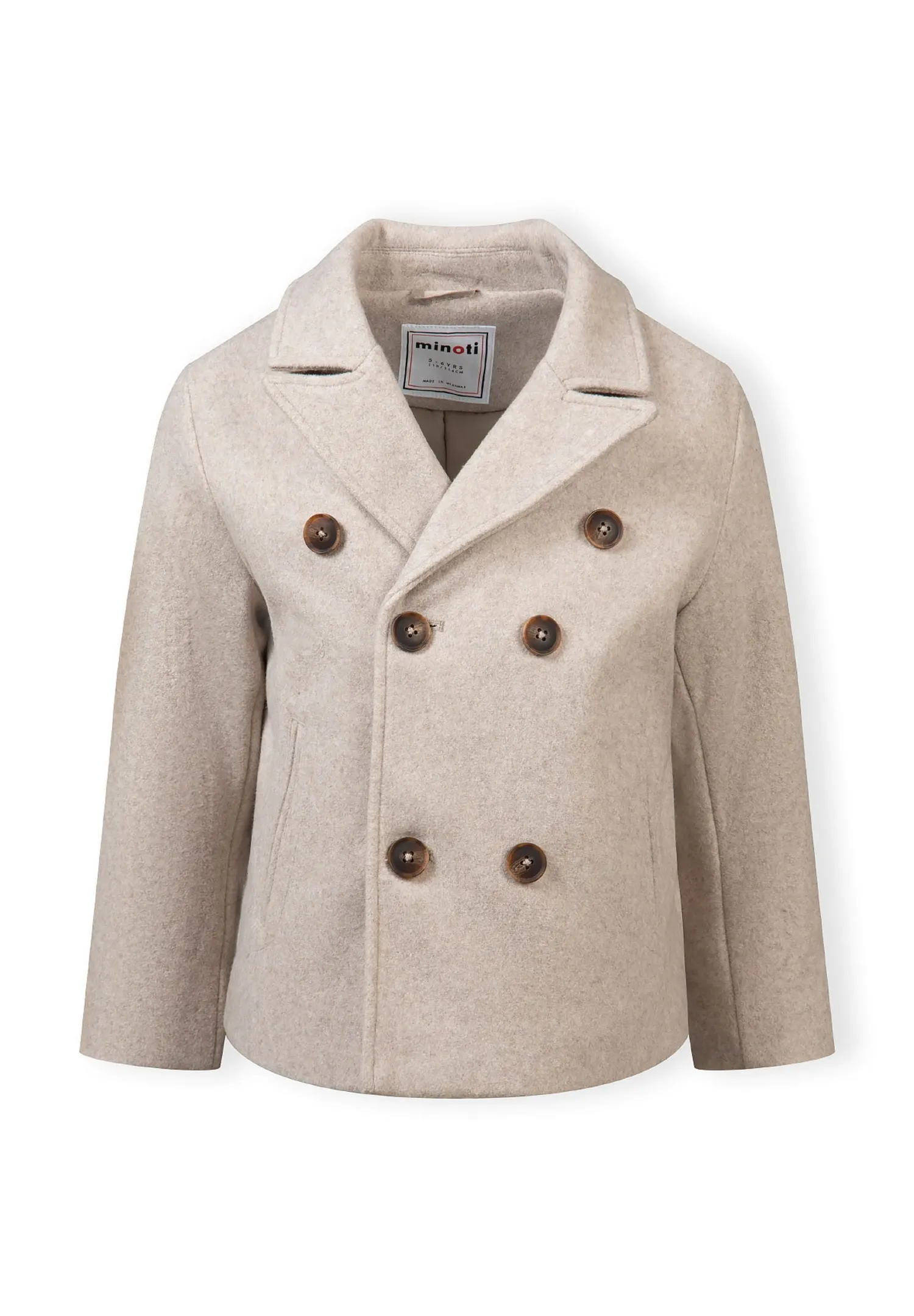 Minoti 43290 frakke sandbeige drenge