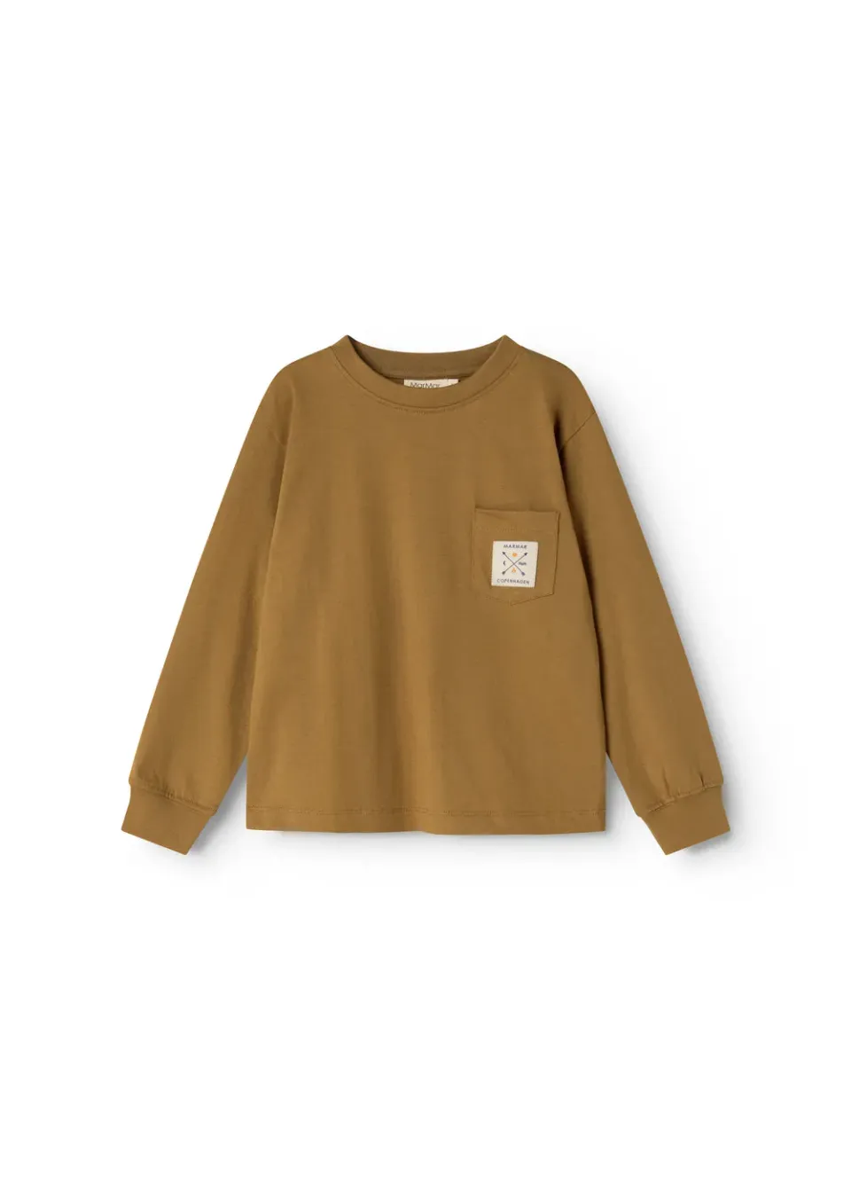 MarMar Tad LS bluse Deep Caramel langærmet bomuld