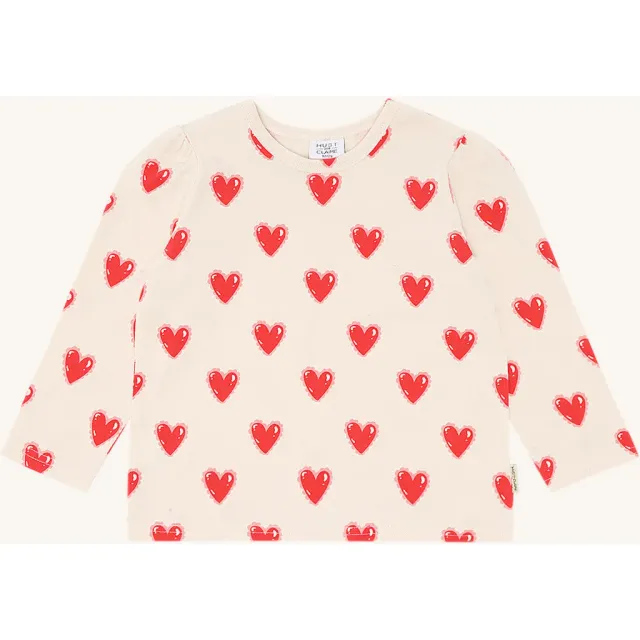 Hust & Claire HCAlma Spring Love bluse Kit bomuld