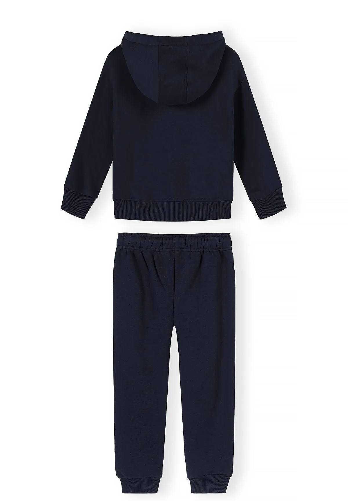 Minoti 45788 sweatsæt drenge navy lynlås