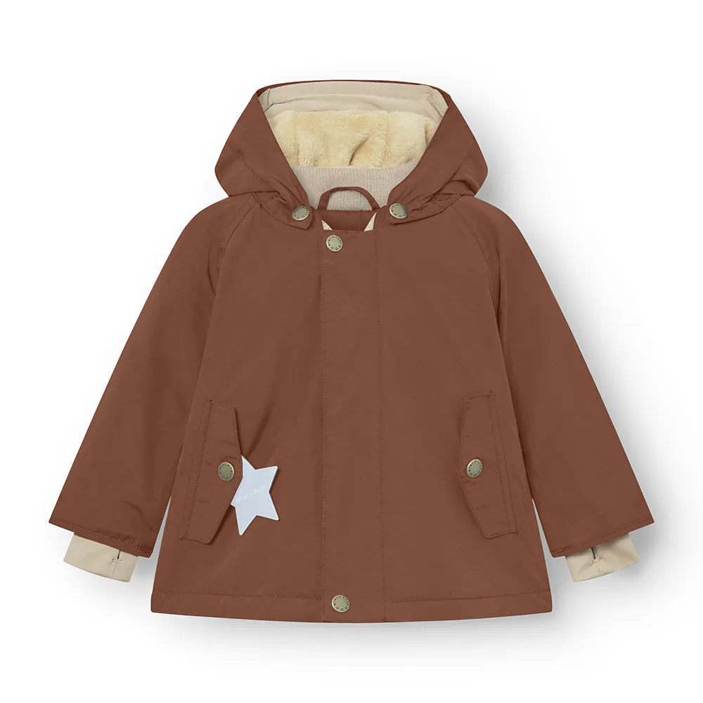 MINI A TURE Matwally vinterjakke Rootbeer brown 4y/104cm