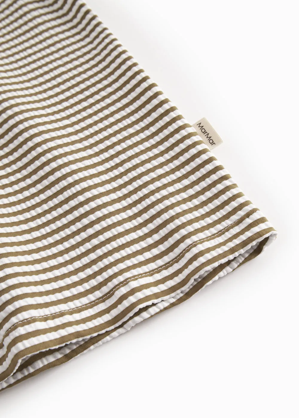 MarMar Swean Tee badetrøje Dark Bronze Stripe UPF 40+
