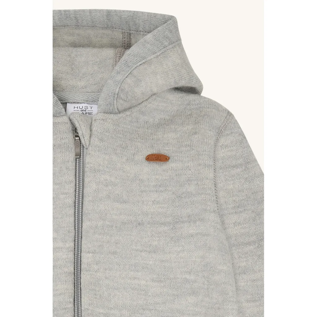 Hust & Claire HCMaddy Boiled Wool dragt light grey uld