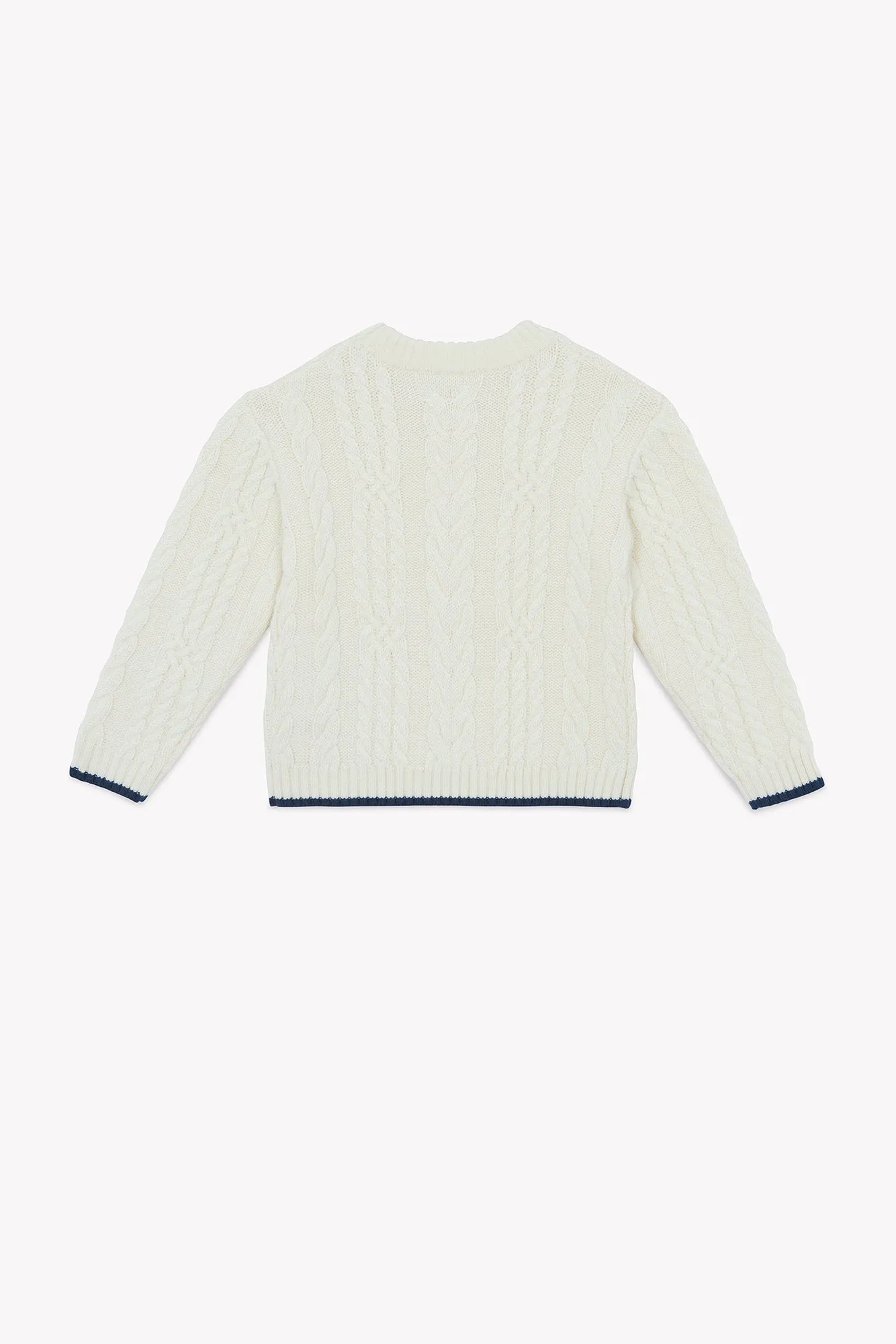 Bonton Maylon sweater mouton strik ecru 4-14 år