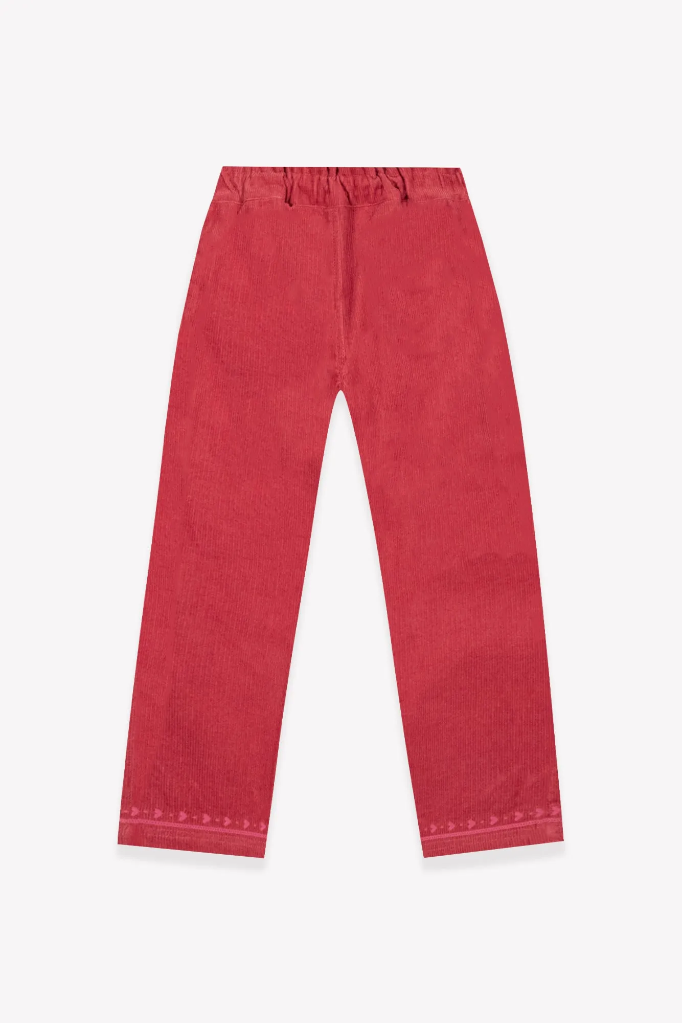 Bonton Duck bukser rosa velour 2A