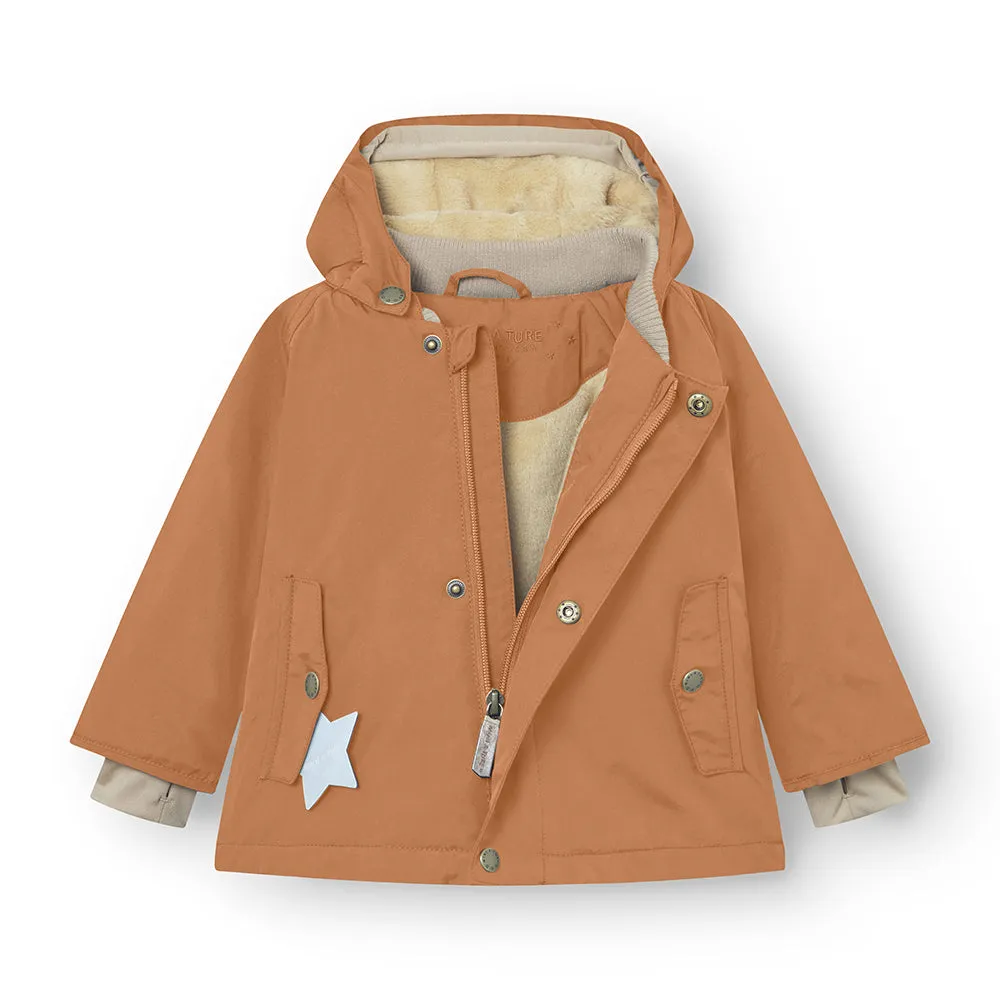 MINI A TURE Matwally vinterjakke Rootbeer brown 4y/104cm