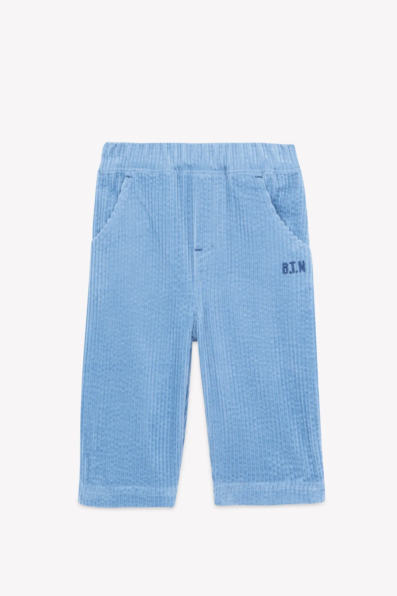 Bonton Paco bukser blå velour elastik