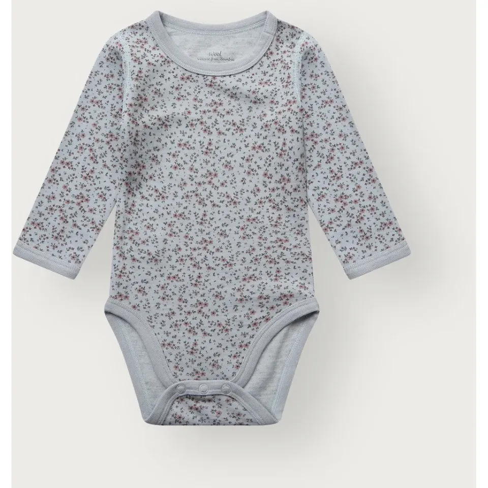 Hust & Claire Baloo Bodystocking Lyseblå Uld
