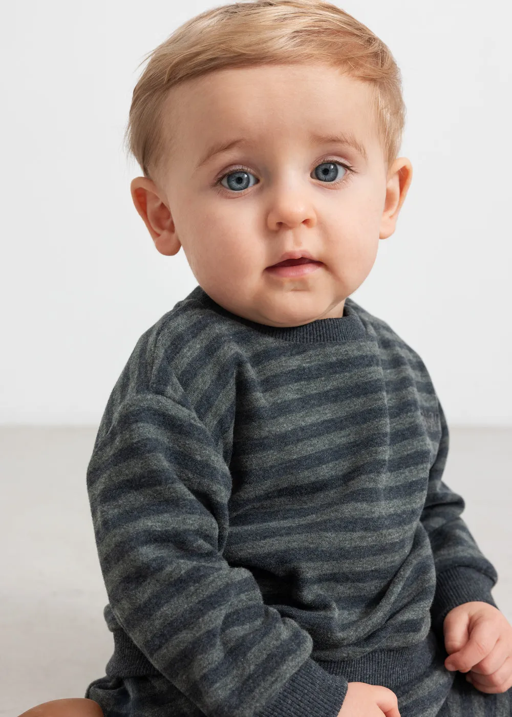 MarMar Tammas B bluse Forest Stripe Mel. sweat