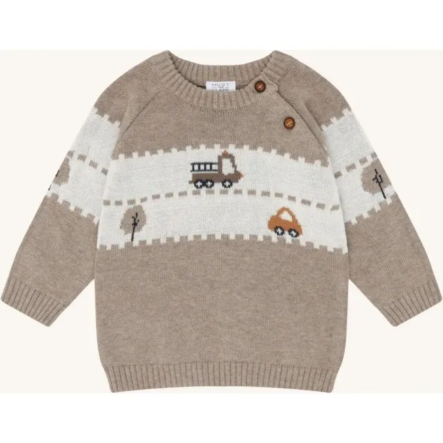 Hust & Claire Pilou pullover sand melange øko