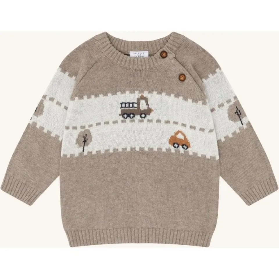 Hust & Claire Pilou pullover sand melange øko
