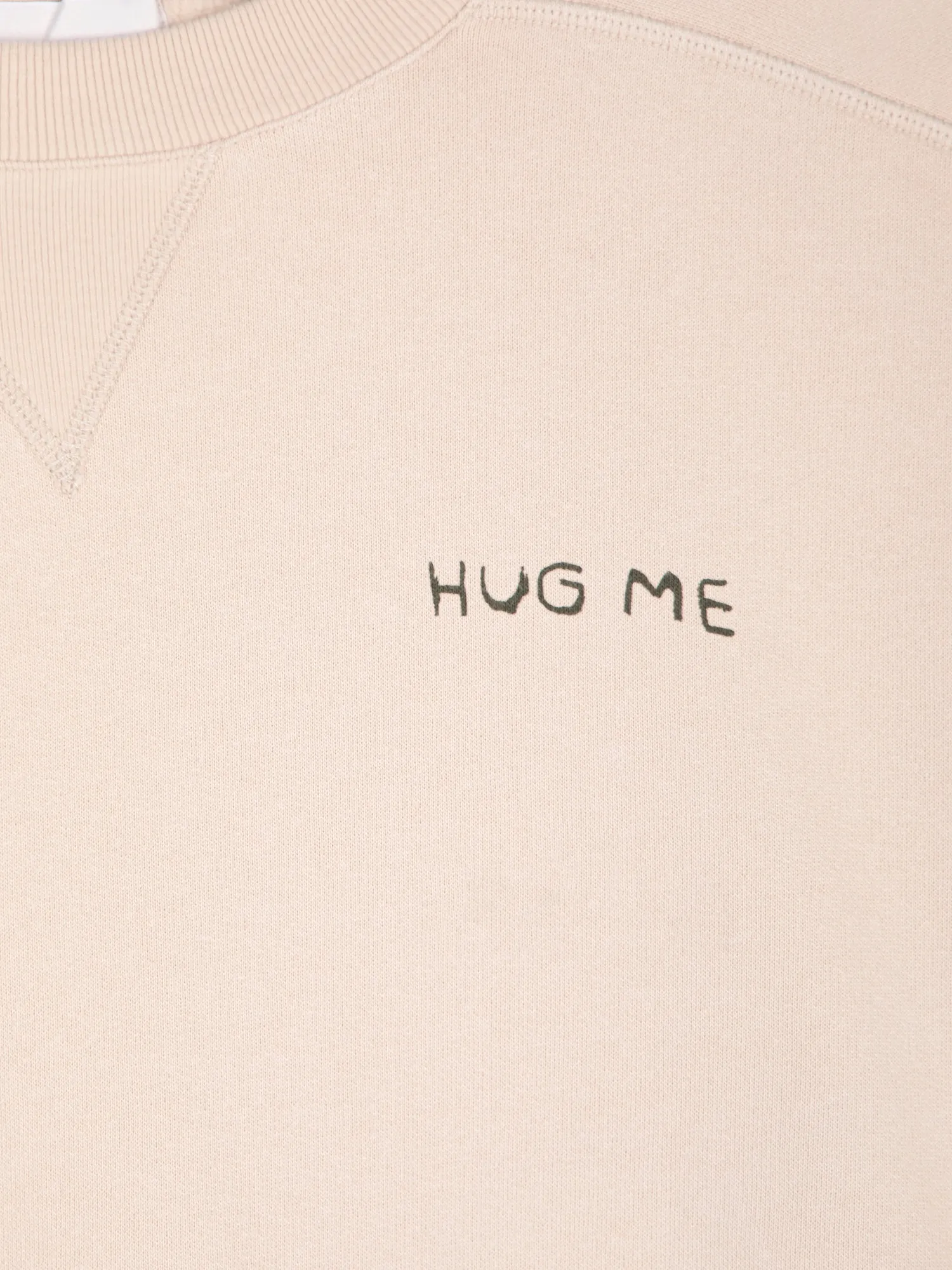 Bobo Choses Hug Me relaxed sweatshirt beige økologisk bomuld