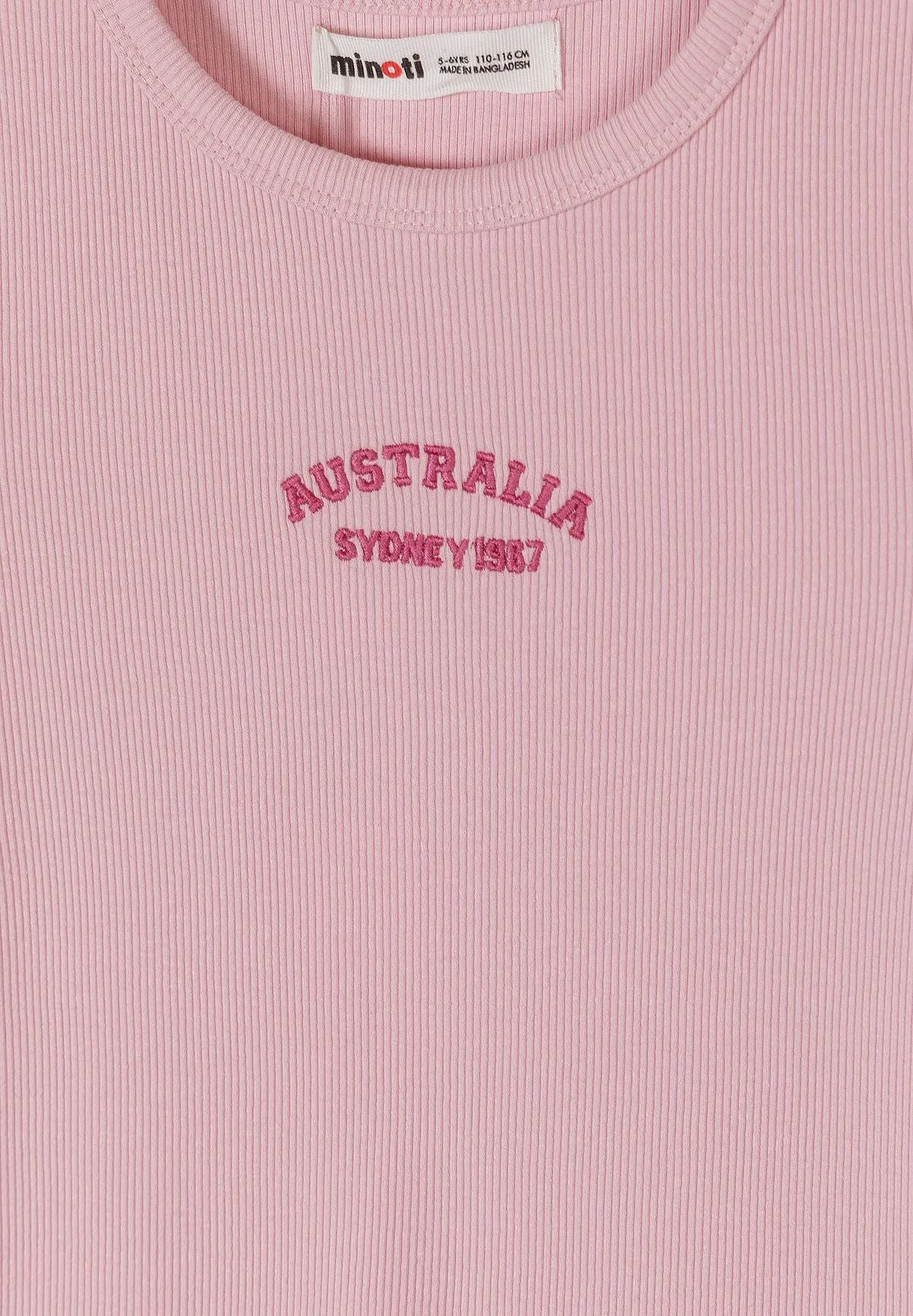 Minoti 44843 ribkjole 2-pak rosa blå bomuld