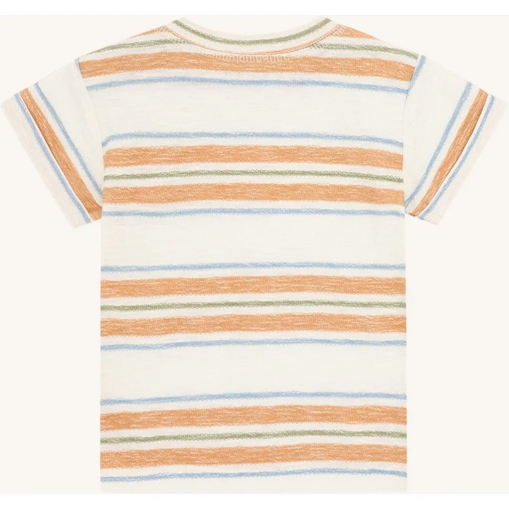 Hust & Claire Anton Loop Stripe t-shirt ivory økologisk