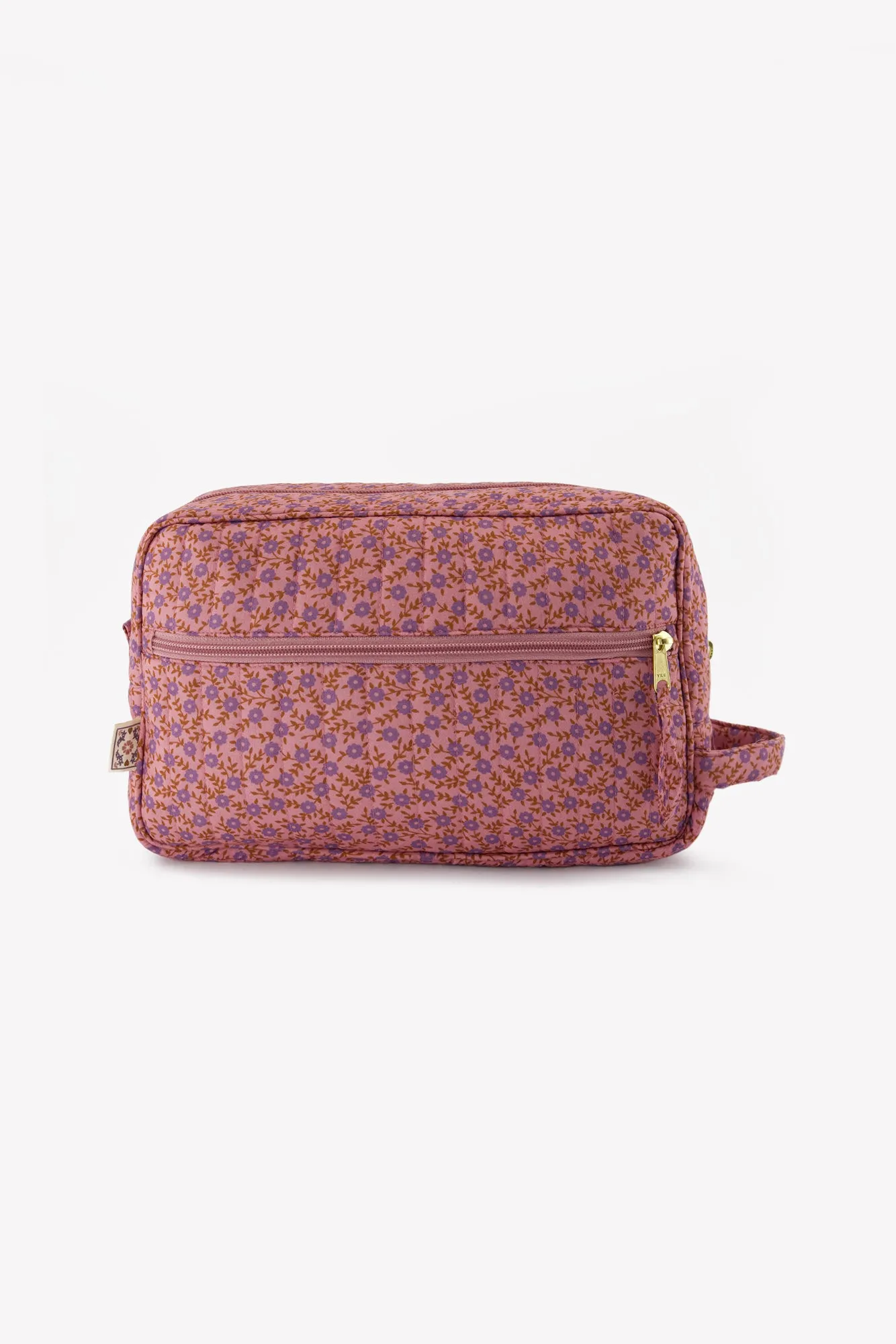 Bonton Foulfleur toilettaske violet bomuld 20 cm