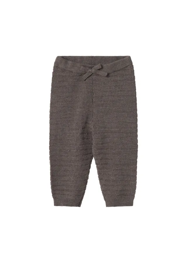 MarMar Pow strikbukser dusty brown mel. stribet
