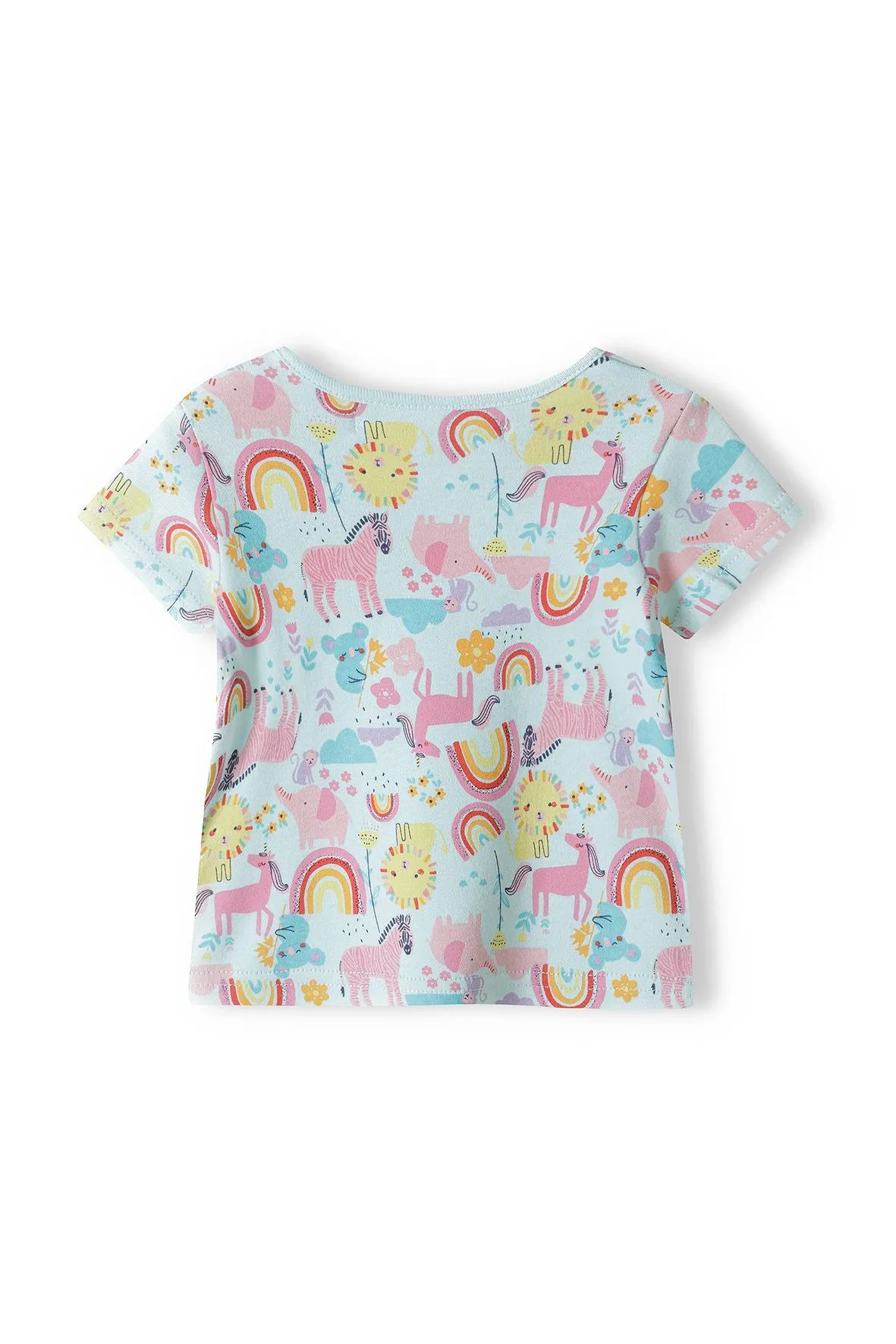 Minoti 38017 T-shirt 2-pak bomuld petrol enhjørning