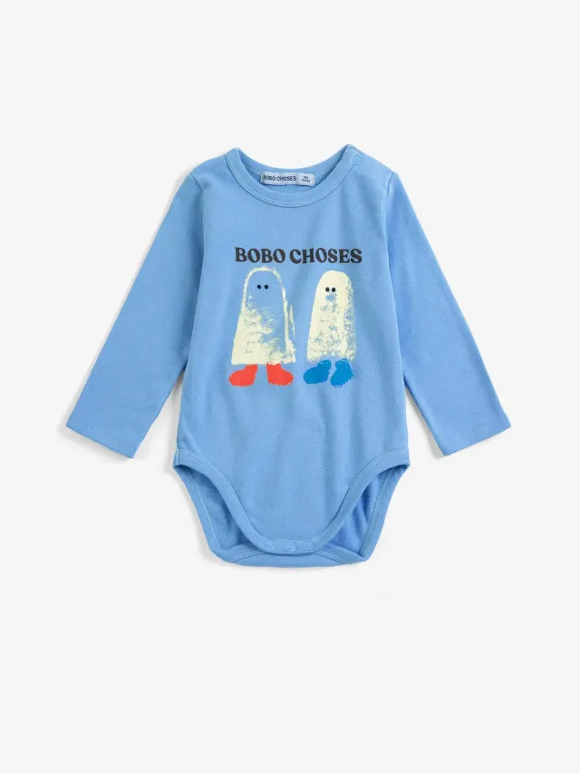 Bobo Choses Booty Ghosts body lyseblå 3M økologisk