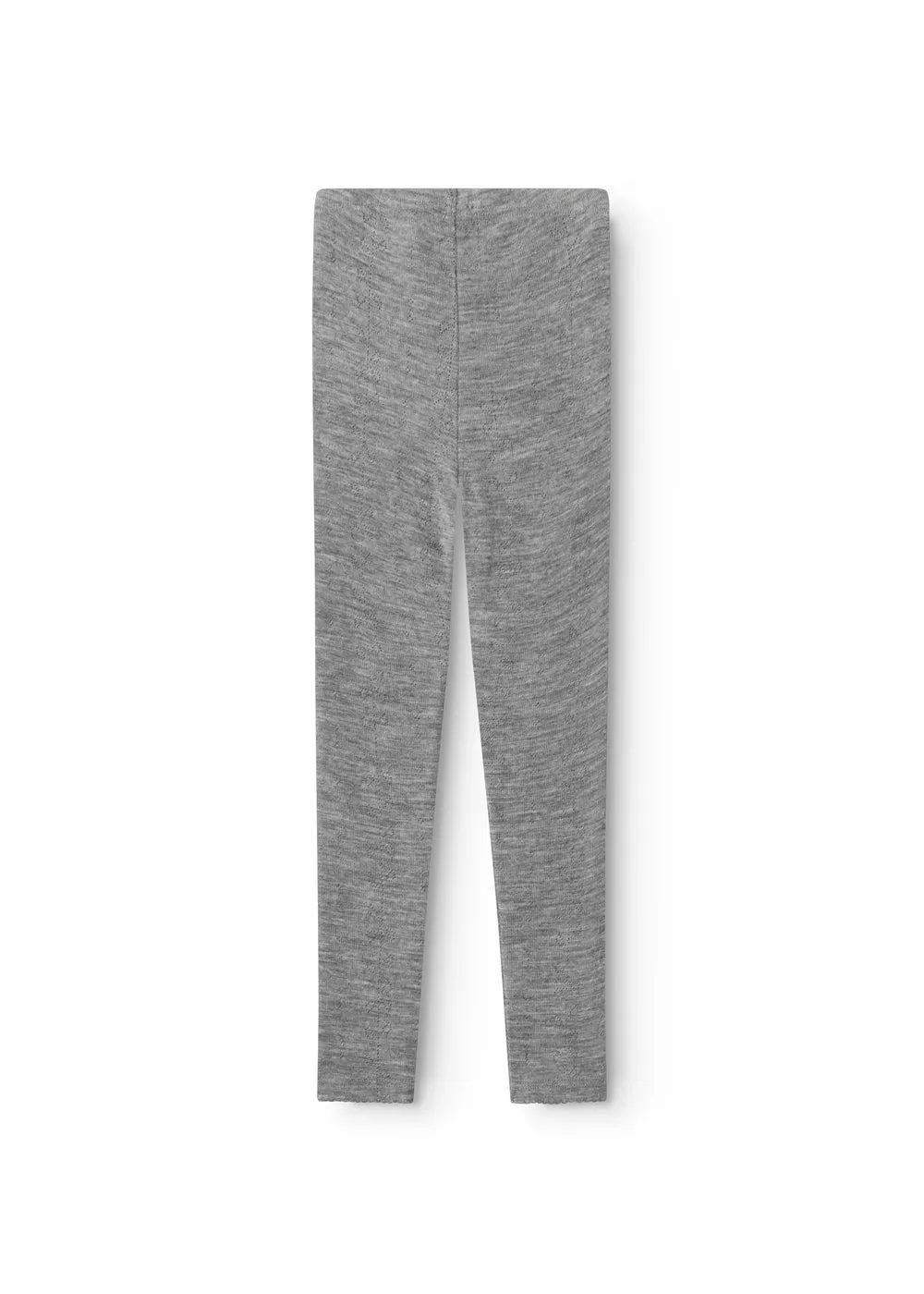 MarMar Leg leggings grey melange uld pointelle