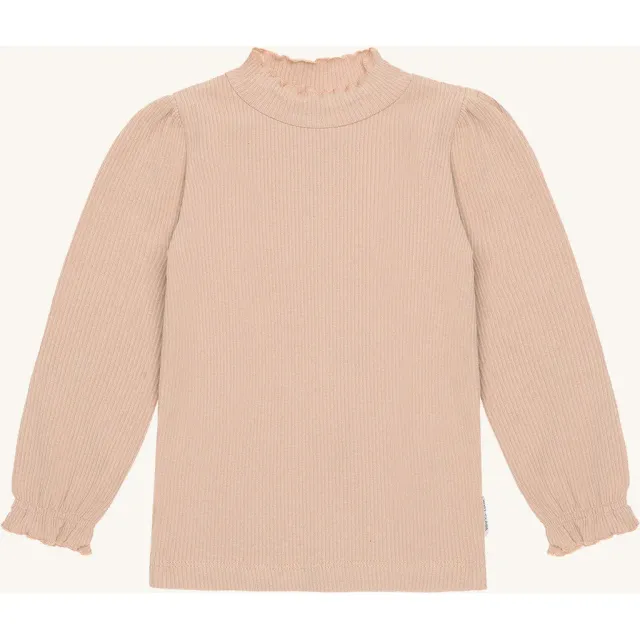 Hust & Claire Amma Solid bluse Rugby Tan flæse