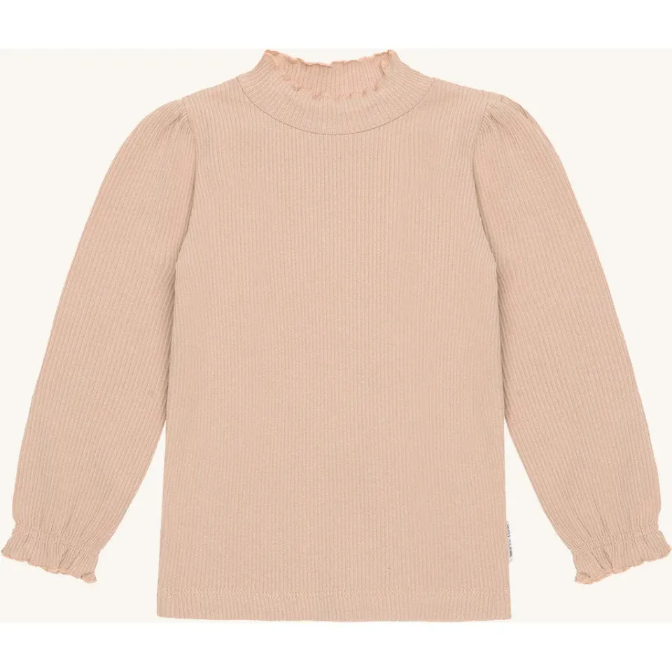 Hust & Claire Amma Solid bluse Rugby Tan flæse