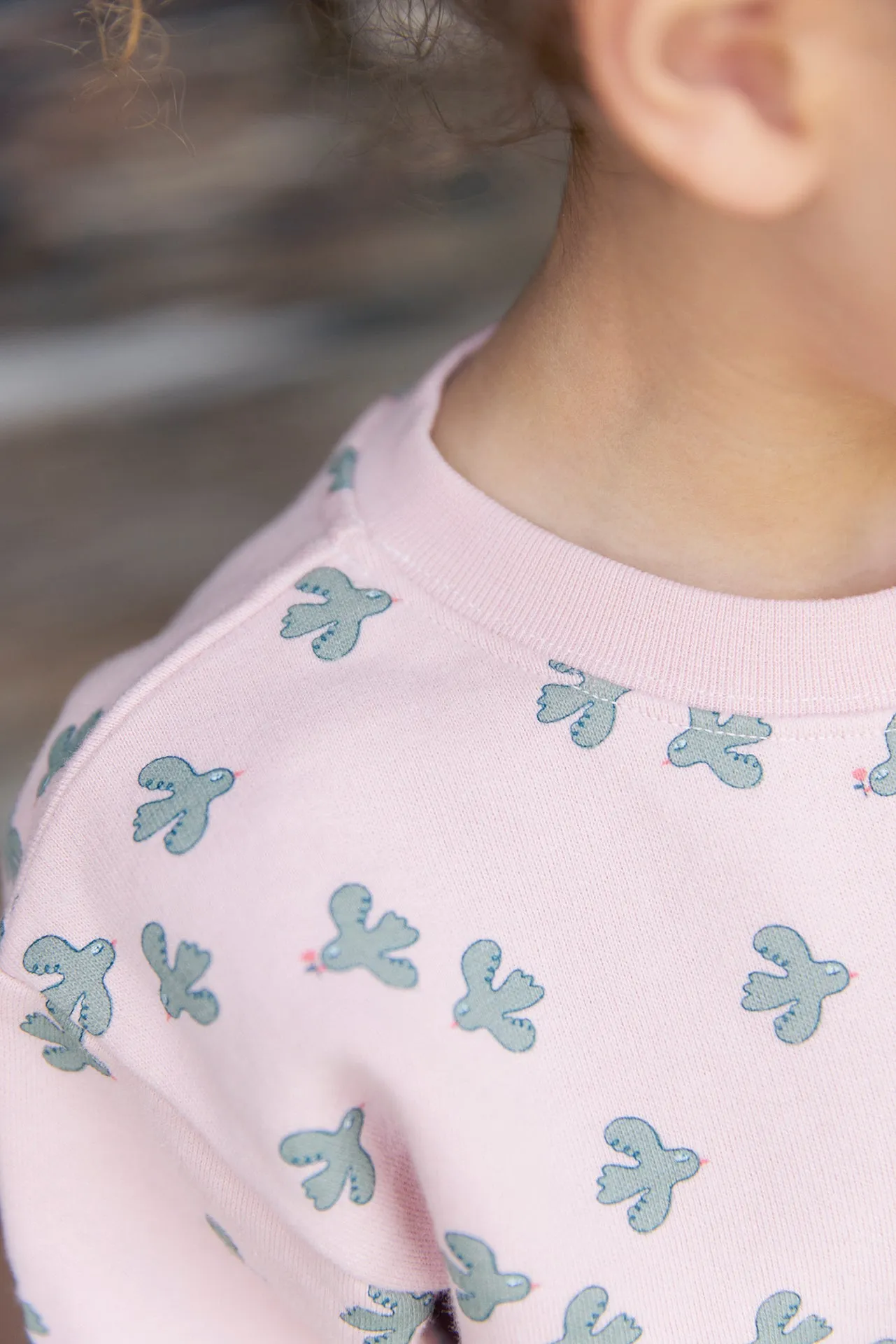 Bonton Smile Birdy Little Birdy sweatshirt lyserød