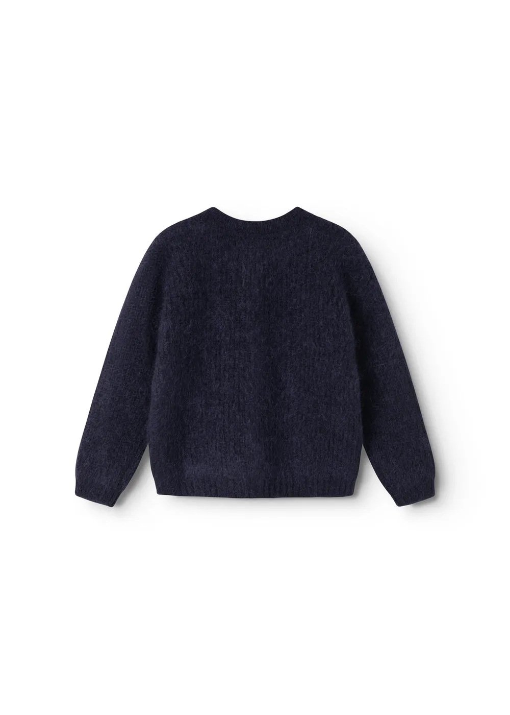 MarMar Jeans Tavon strikcardigan Darkness Melange mohair