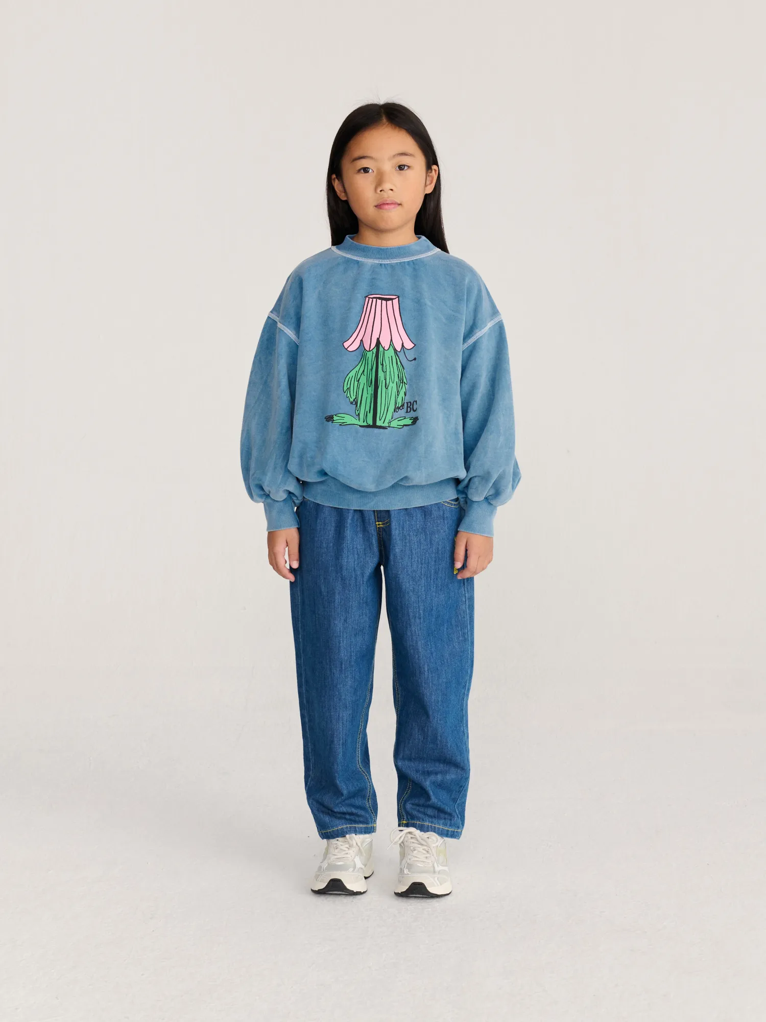 Bobo Choses Hidden Monster sweatshirt blå 2-3 år