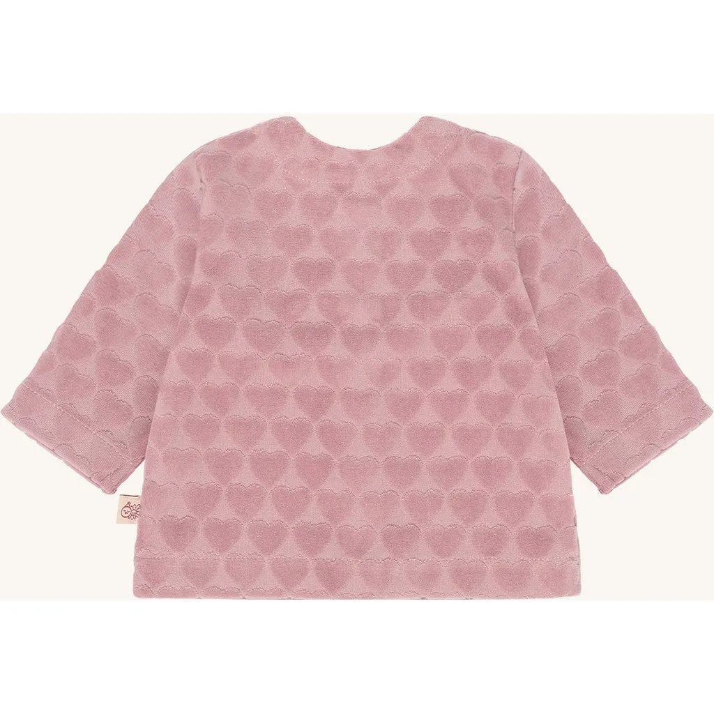 Hust & Claire Chai Heart cardigan Heather bomuld