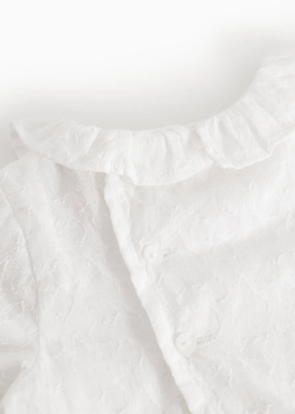 MarMar Tilka babybluse White jacquard sløjfe