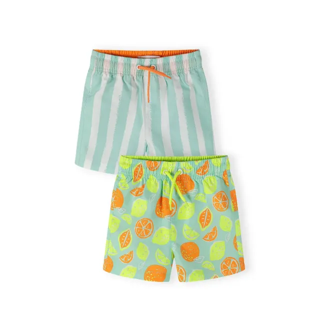 Minoti 44506 badeshorts til drenge mint 2-pak