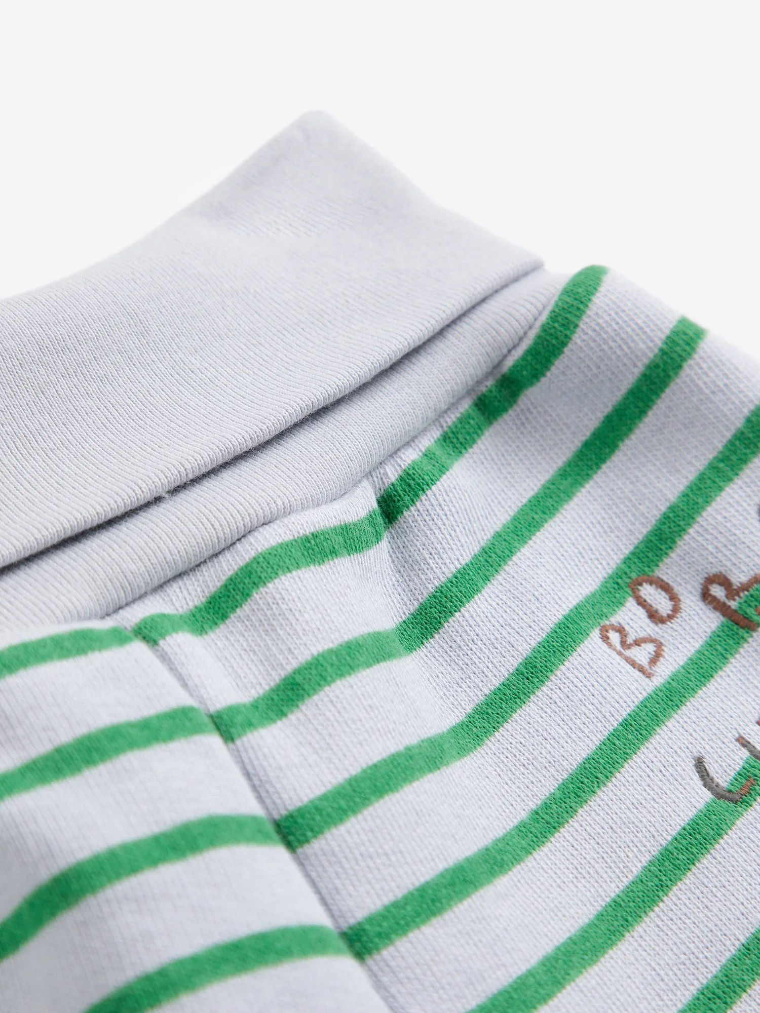 Bobo Choses Stripes joggingbukser baby grå økologisk
