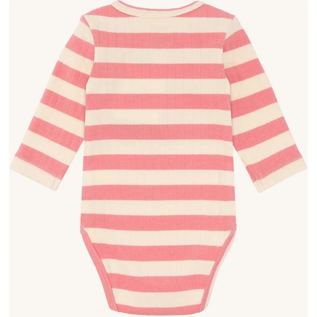 Hust & Claire HCBebe Rib body Sorbet økologisk bomuld