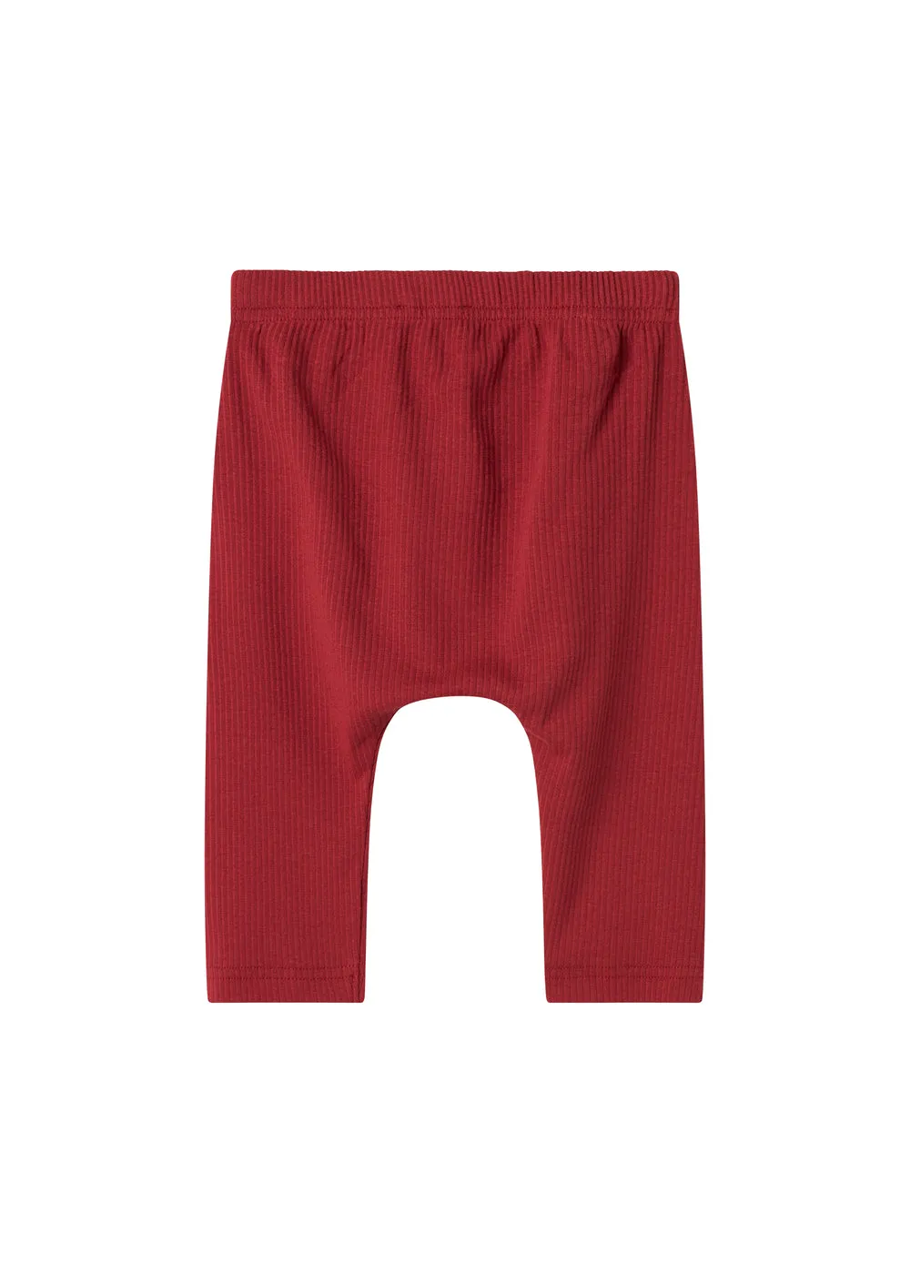 MarMar Pico babybukser Hibiscus Red rib modal
