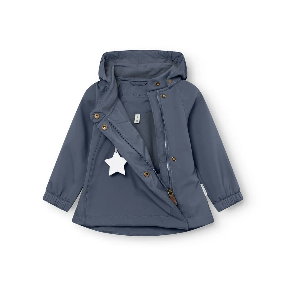 MINI A TURE Wai softshell jakke fleece Ombre blue