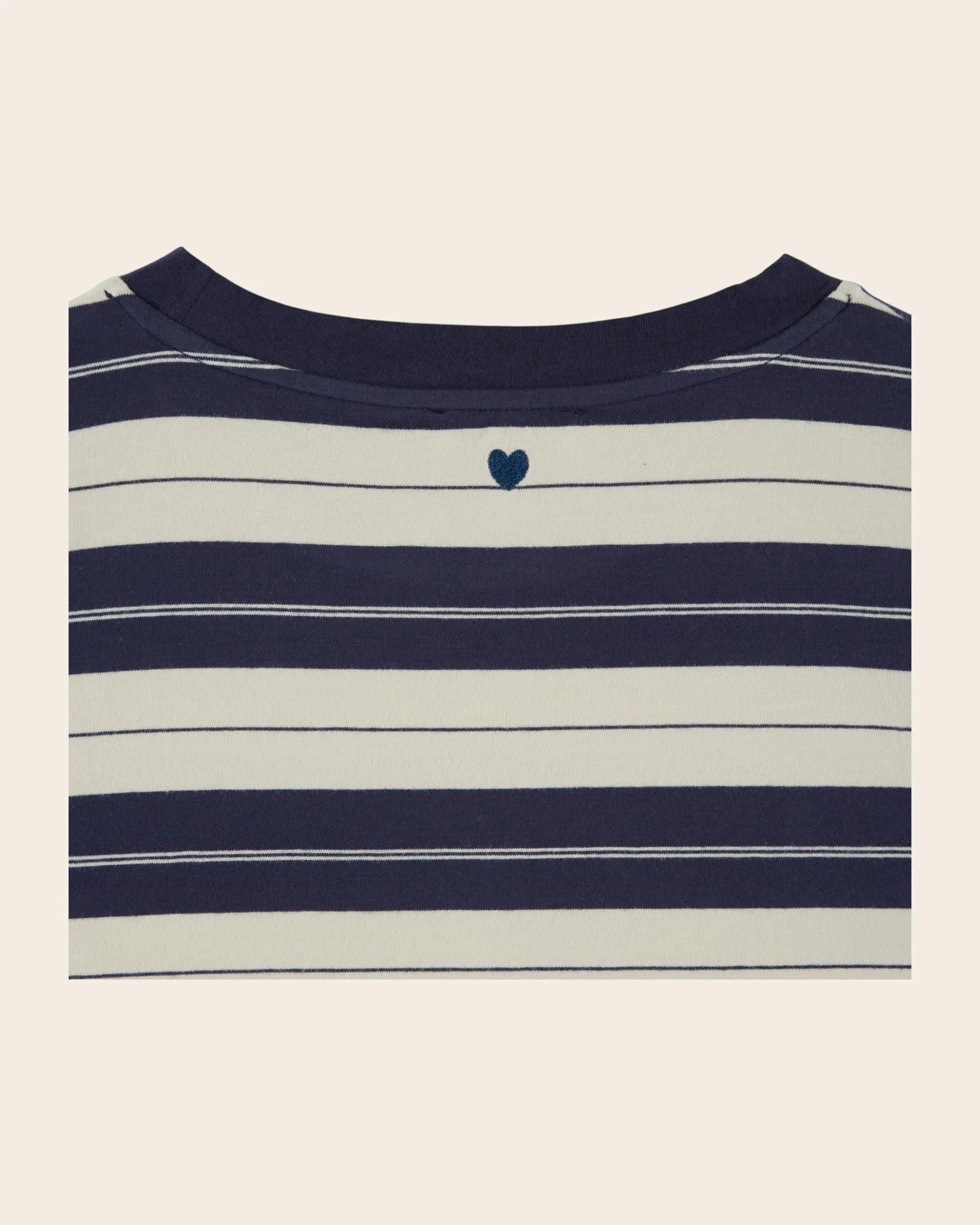 Emile et Ida Eddy t-shirt oversize blå stribet øko