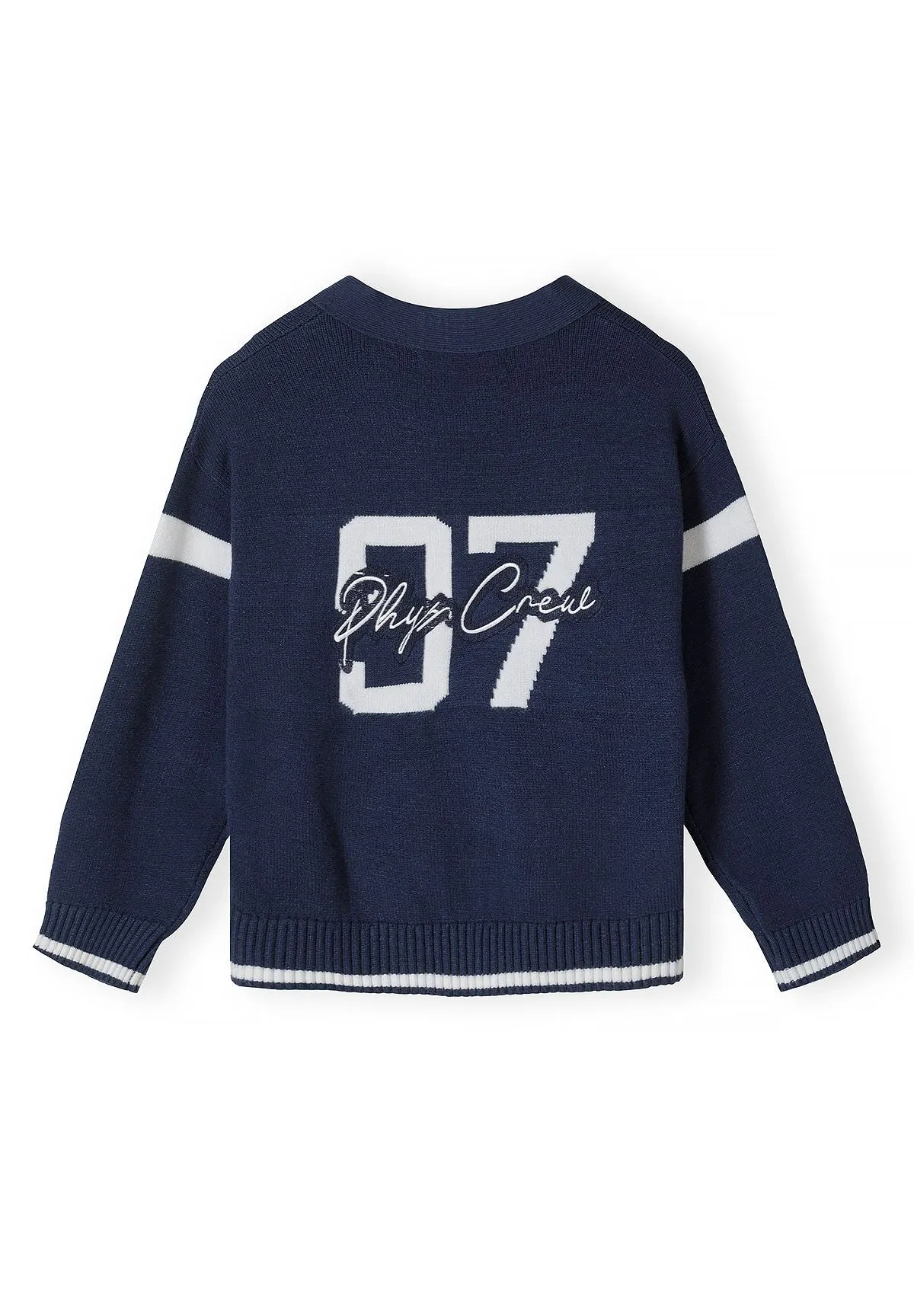 Minoti 45844 strikcardigan til drenge marineblå med 97