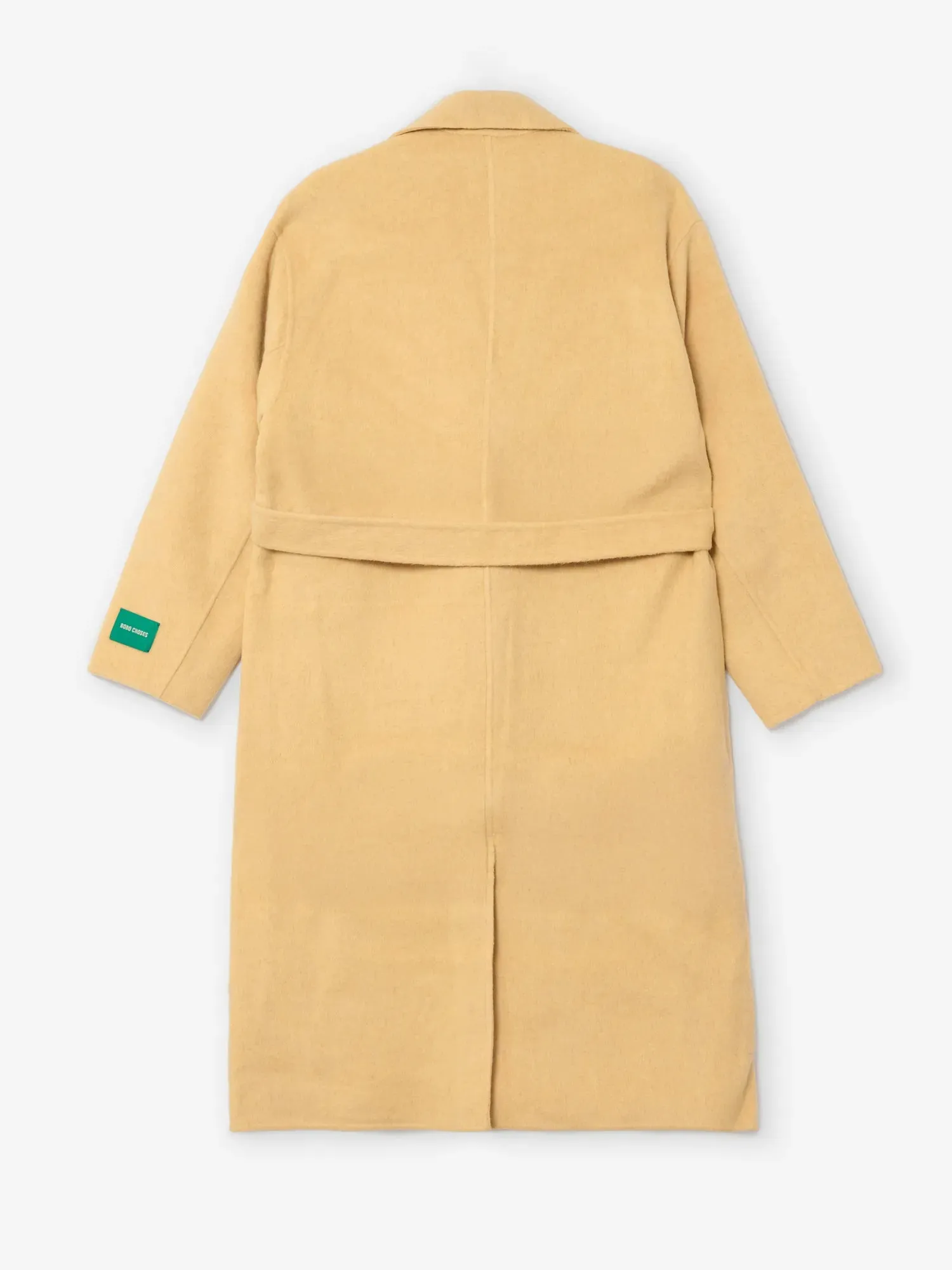 Bobo Choses All About Monsters Hand made wool coat frakke XS lysegul