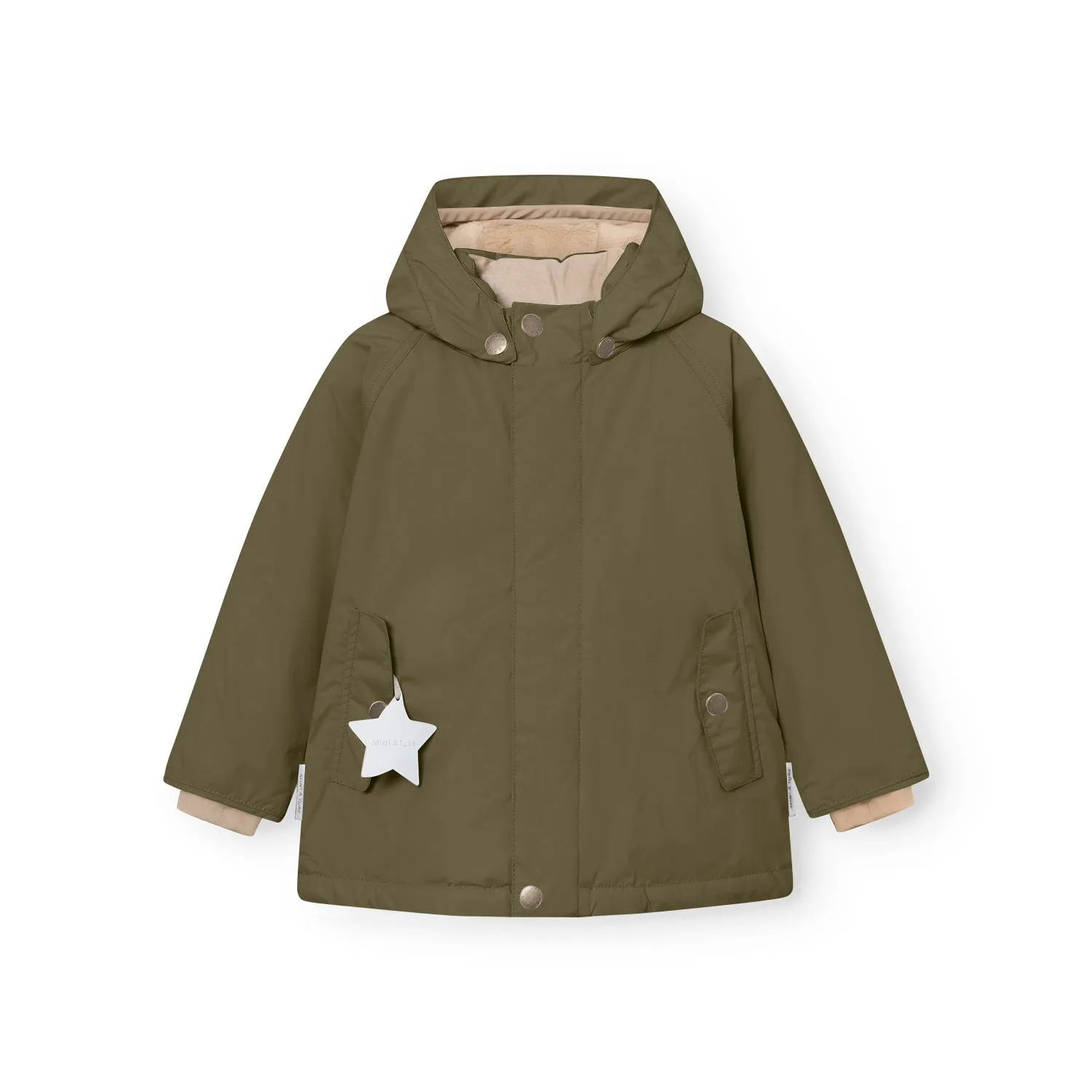 MINI A TURE MATWALLY vinterjakke Kalamata green fleeceforet