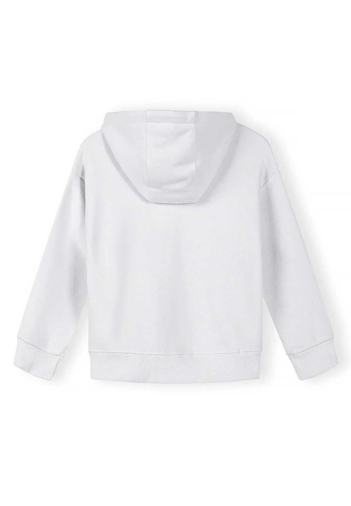 Minoti 44808 zip-hoodies 2-pak sort hvid bomuld
