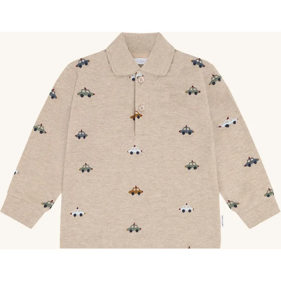 Hust & Claire HCStevie Police polo Beige Melange bomuld