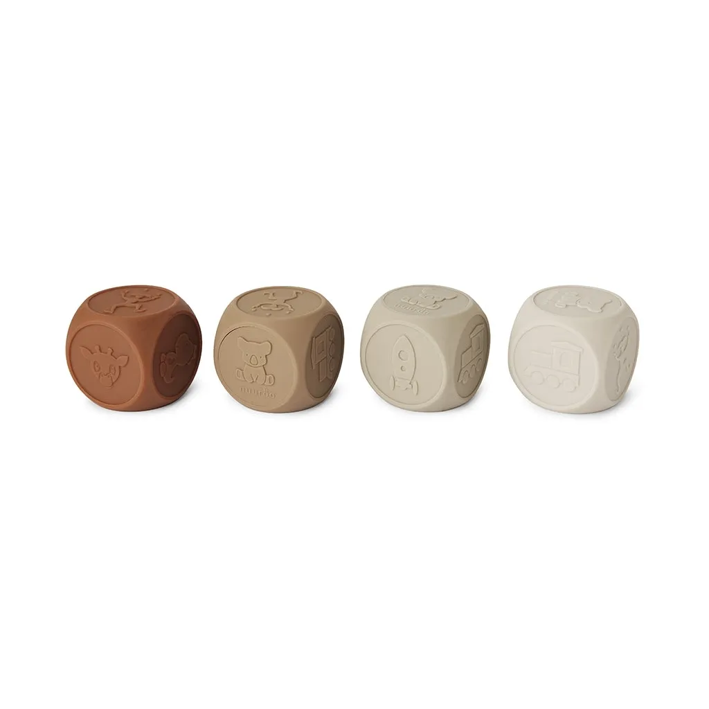 nuuroo Sana terninger 4-pak Brown silikone