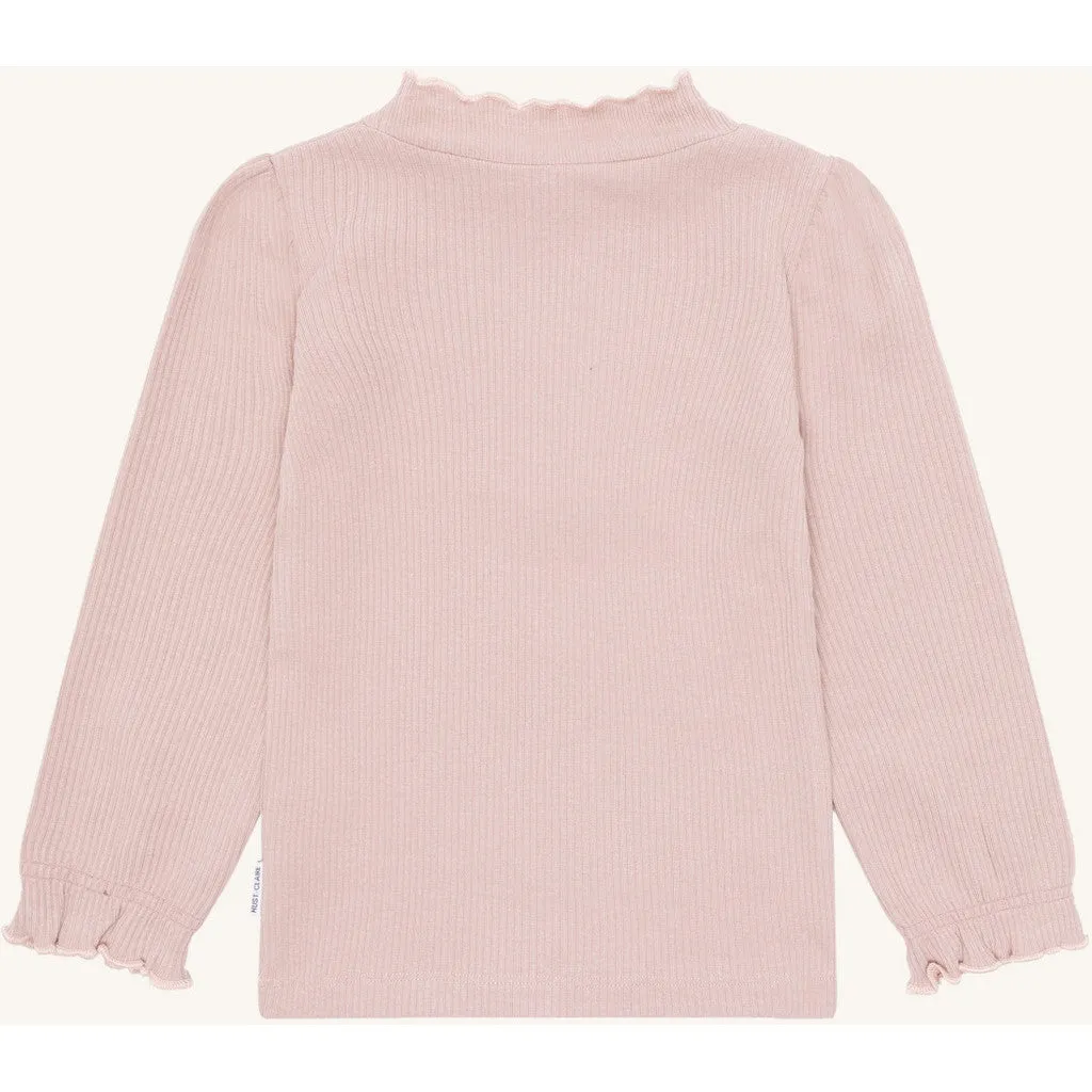 Hust & Claire Amma Solid bluse Hushed Pink flæse