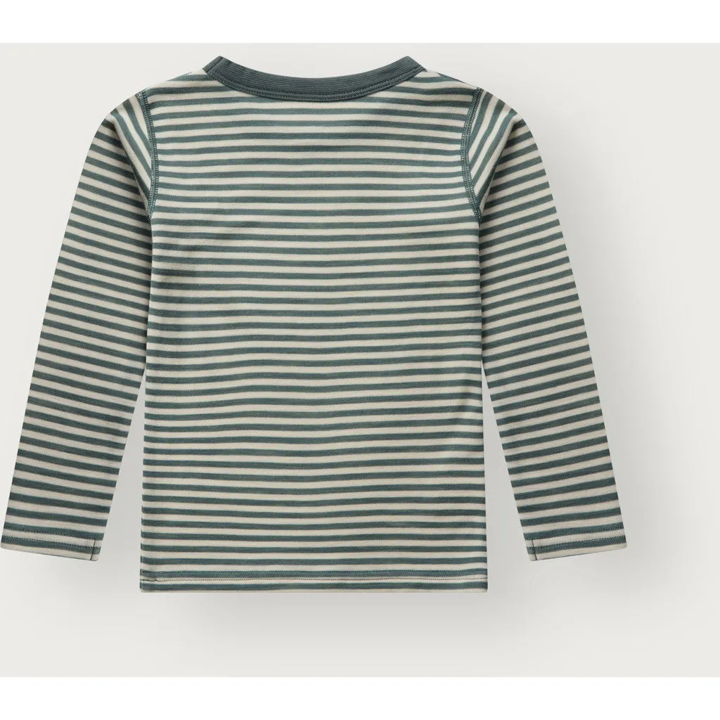 Hust & Claire HCAbba Silky bluse Balsam Green uld