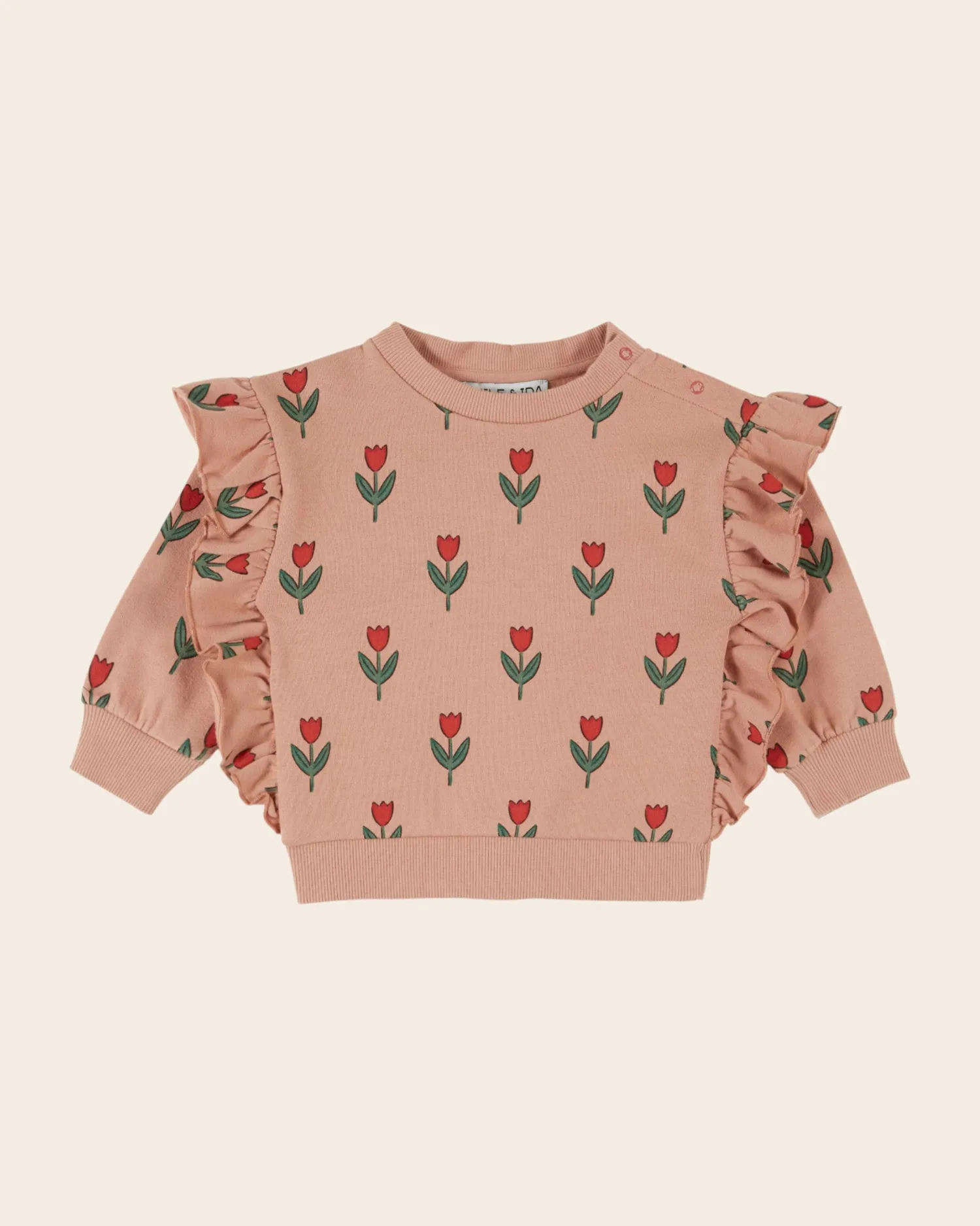 Emile et Ida Soliflore sweatshirt rosa tulipan
