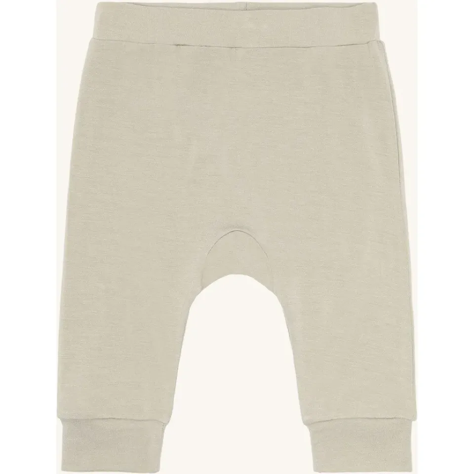Hust & Claire Gusti Solid joggingbukser Greene Stone bambus
