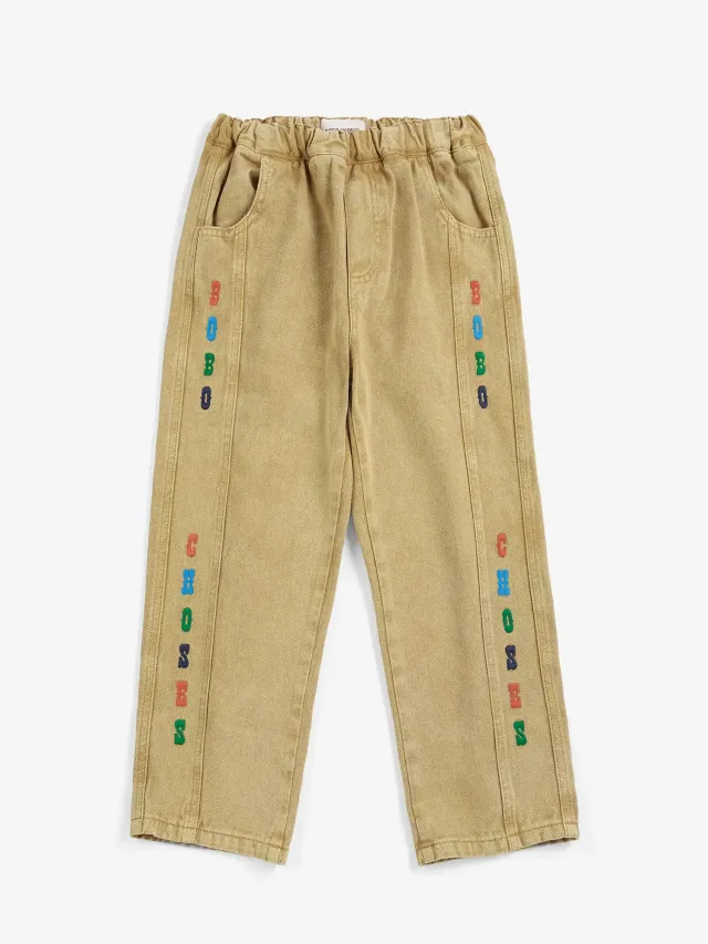 Bobo Choses All About Monsters Twill børnebukser khaki