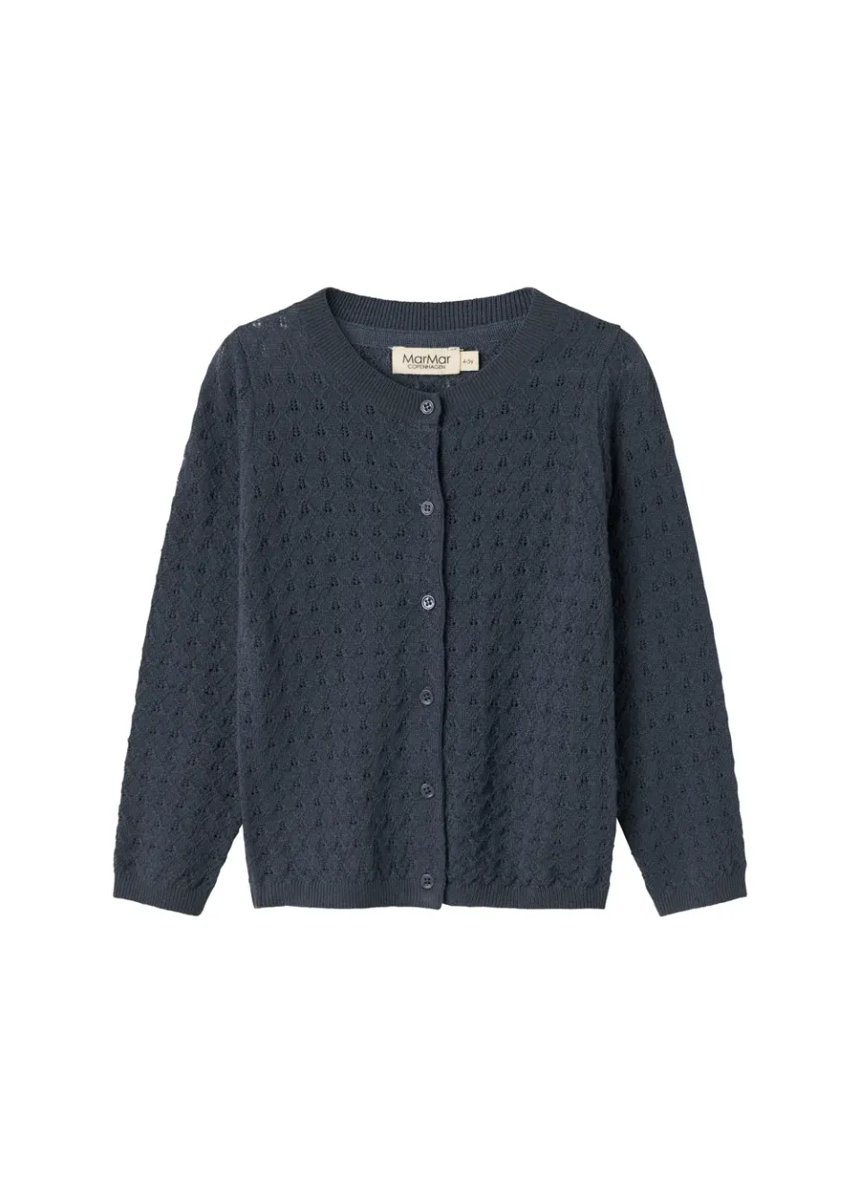 MarMar Tilda Blue Strikcardigan merino blonde