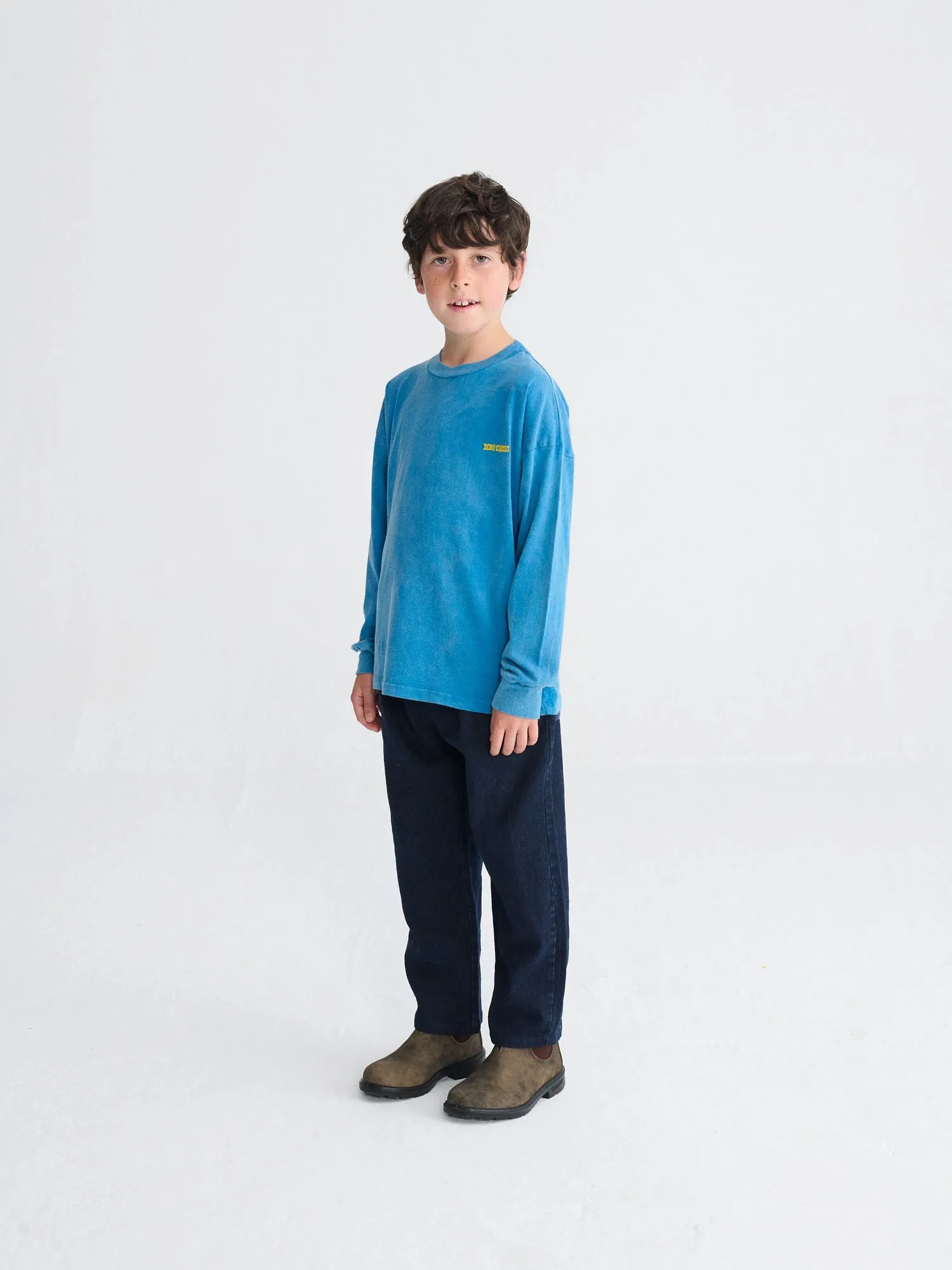 Bobo Choses Boo T-shirt blå 4-5 år økologisk bomuld